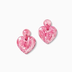 NWT Lilly Pulitzer Lilly x Lele Heart Drop @
Earrings Passion Fruit Pink
